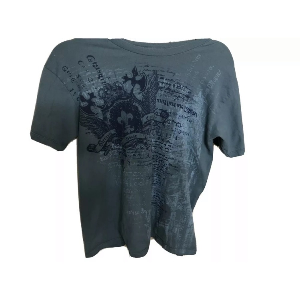 Men’s Coat of Arms Strength Honor Courage T-shirt